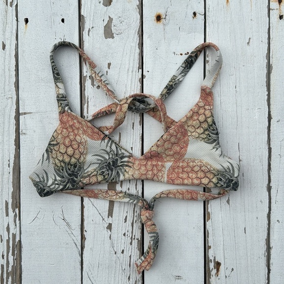 Boys + Arrows Dylan Bikini Top in Piña Colada - Picture 3 of 5